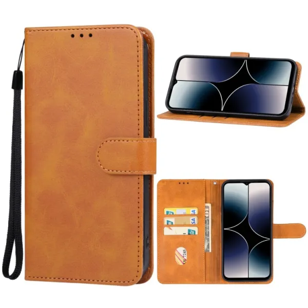 SMOOTH Peňaženkové puzdro pre Ulefone Note 16 Pro hnedé