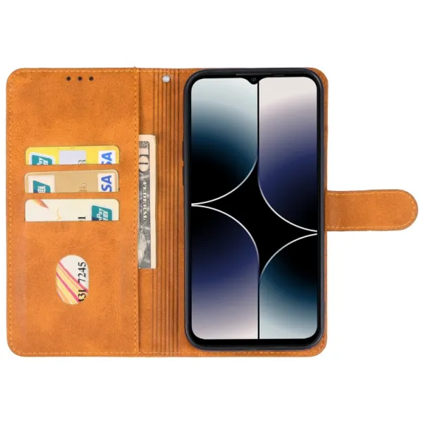 SMOOTH Peňaženkové puzdro pre Ulefone Note 16 Pro hnedé