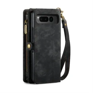 WALLET Ochranný kryt s peňaženkou 2v1 pre Google Pixel Fold čierny