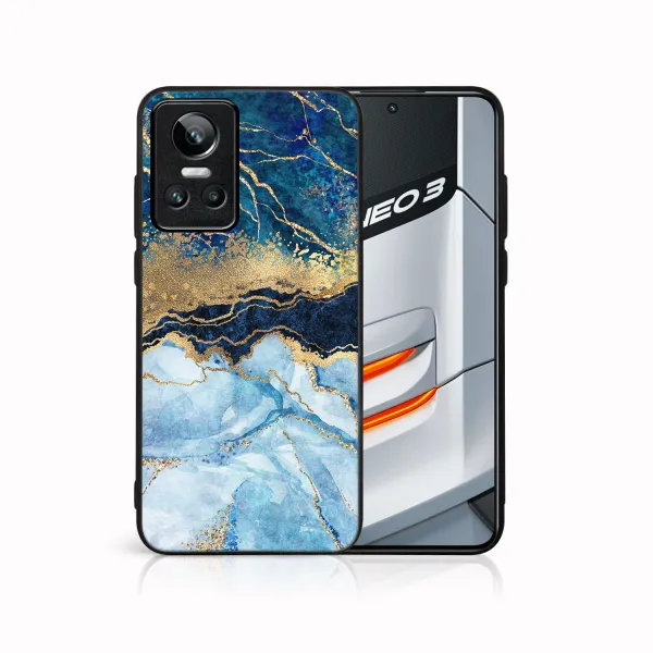 MY ART Ochranný kryt Realme GT Neo3 BLUE MARBLE (141)