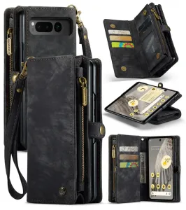 WALLET Ochranný kryt s peňaženkou 2v1 pre Google Pixel Fold čierny