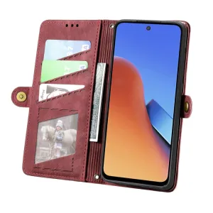 GEOM Peňaženkové puzdro pre Xiaomi Redmi Note 12 červené