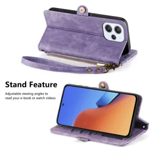 GEOM Peňaženkové puzdro pre Xiaomi Redmi Note 12S fialové