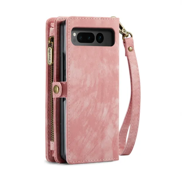 WALLET Ochranný kryt s peňaženkou 2v1 pre Google Pixel Fold ružový