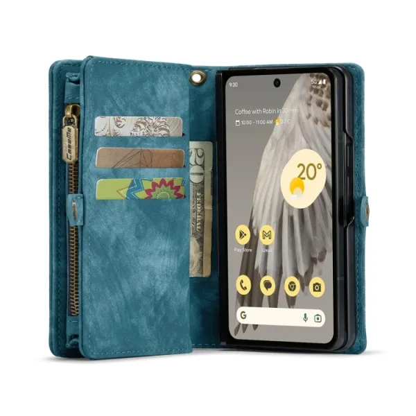 WALLET Ochranný kryt s peňaženkou 2v1 pre Google Pixel Fold modrý