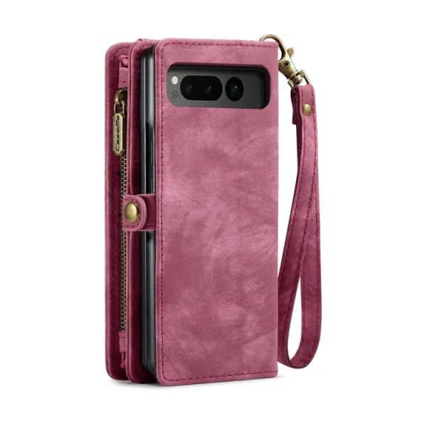 WALLET Ochranný kryt s peňaženkou 2v1 pre Google Pixel Fold červený