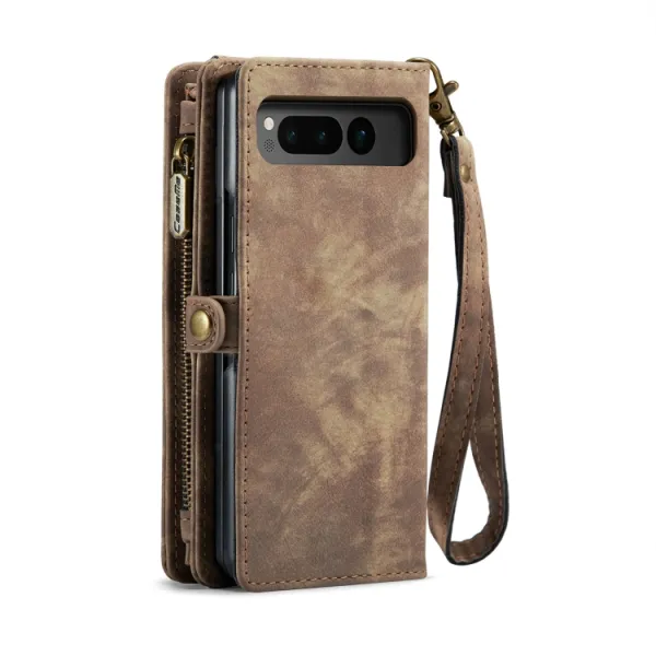 WALLET Ochranný kryt s peňaženkou 2v1 pre Google Pixel Fold hnedý