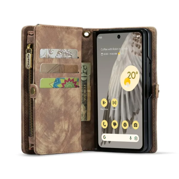 WALLET Ochranný kryt s peňaženkou 2v1 pre Google Pixel Fold hnedý