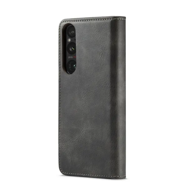 DG.MING Peňaženkový obal 2v1 Sony Xperia 1 V šedý