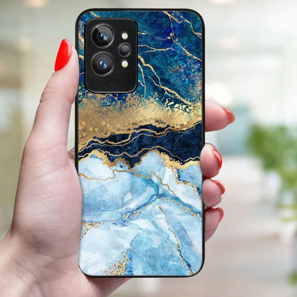 MY ART Ochranný kryt Realme GT2 Pro BLUE MARBLE (141)