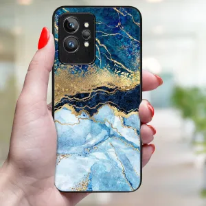 MY ART Ochranný kryt Realme GT2 Pro BLUE MARBLE (141)
