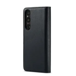 DG.MING Peňaženkový obal 2v1 Sony Xperia 1 V čierny