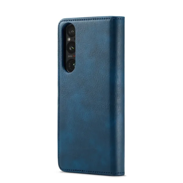 DG.MING Peňaženkový obal 2v1 Sony Xperia 1 V modrý