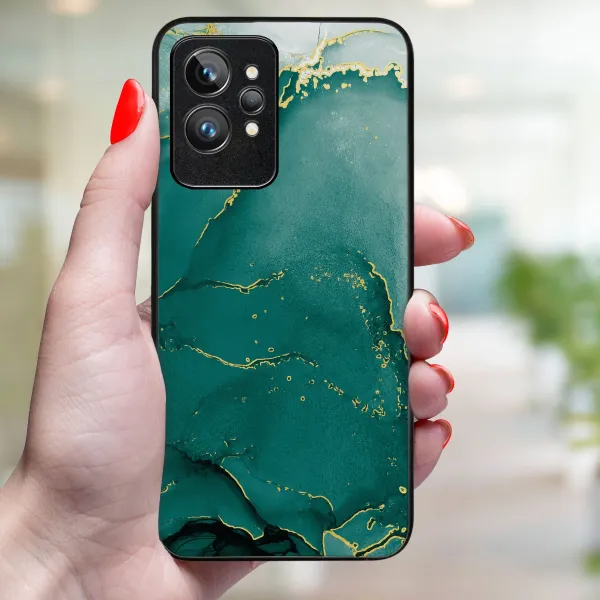 MY ART Ochranný kryt Realme GT2 Pro GREEN MARBLE (145)