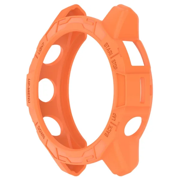 TPU HALF COVER Obal pre Garmin Fenix 7S / Fenix 7S Pro oranžový