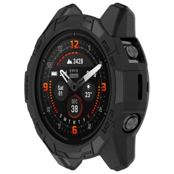 TPU HALF COVER Kryt pre Garmin Fenix 7X / 7X Pro čierny