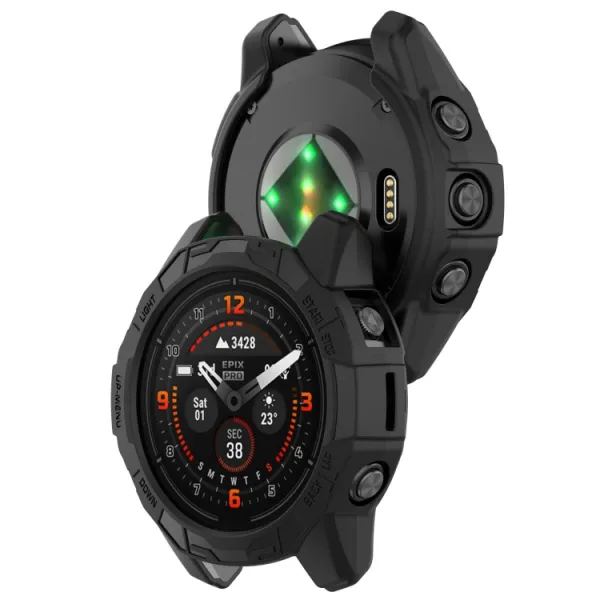 TPU HALF COVER Kryt pre Garmin Fenix 7X / 7X Pro čierny