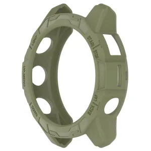 TPU HALF COVER Obal pre Garmin Fenix 7S / Fenix 7S Pro zelený