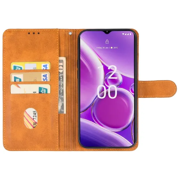 SMOOTH Peňaženkové puzdro pre Nokia G42 5G hnedé