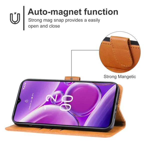 SMOOTH Peňaženkové puzdro pre Nokia G42 5G hnedé