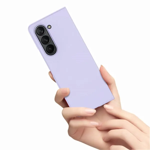 EXTRA PC Plastový kryt so sklom pre vonkajší displej Samsung Galaxy Z Fold5 5G  fialový