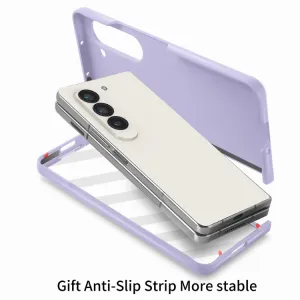 EXTRA PC Plastový kryt so sklom pre vonkajší displej Samsung Galaxy Z Fold5 5G  biely