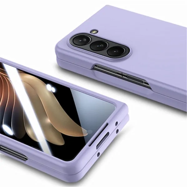 EXTRA PC Plastový kryt so sklom pre vonkajší displej Samsung Galaxy Z Fold5 5G  biely