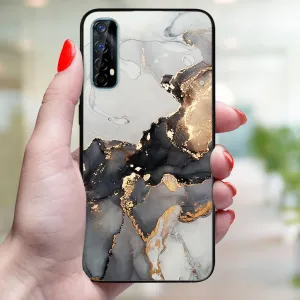MY ART Ochranný kryt Realme 7 GREY MARBLE (140)