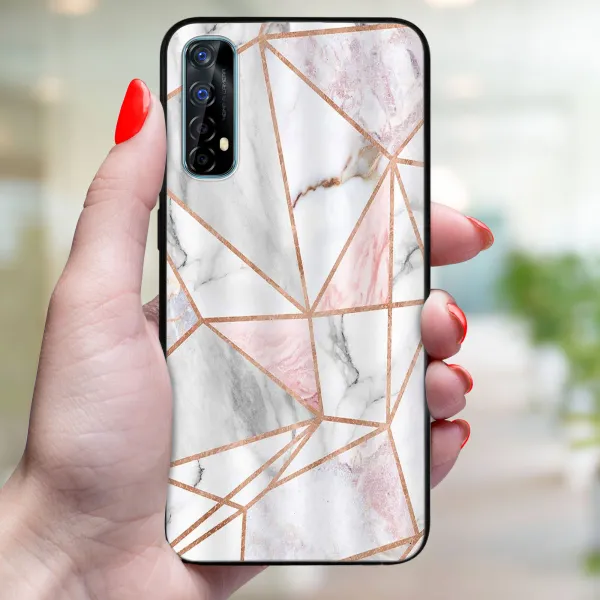 MY ART Ochranný kryt Realme 7 PINK MARBLE (143)