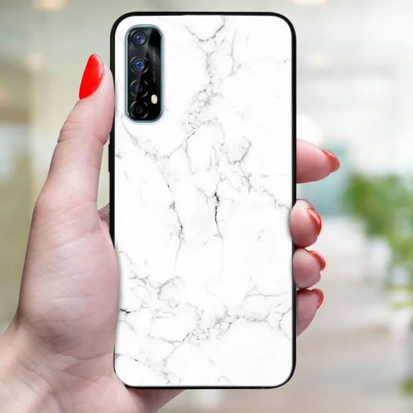 MY ART Ochranný kryt Realme 7 WHITE MARBLE (144)