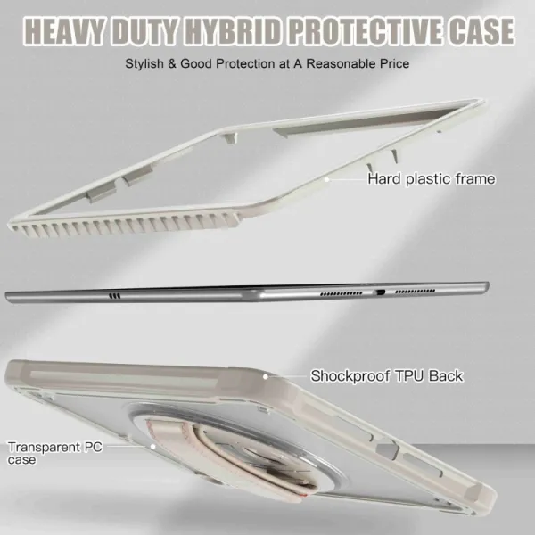 SOLID Odolný kryt pre Apple iPad 10.2 2021 / 2020 / 2019 béžový