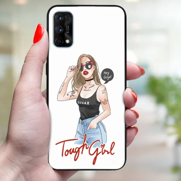 MY ART Ochranný kryt Realme 7 Pro TOUGH GIRL (131)
