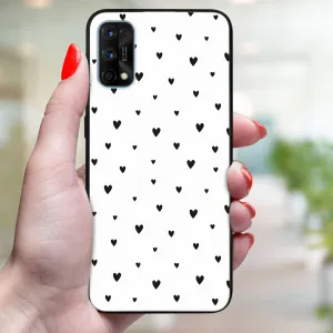 MY ART Ochranný kryt Realme 7 Pro BLACK HEARTS (167)