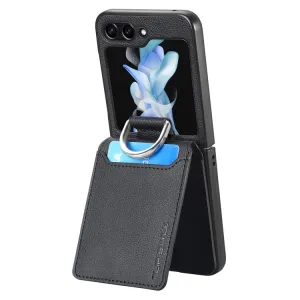 JSM CARD Kryt s priehradkami pre karty Samsung Galaxy Z Flip5 5G béžový