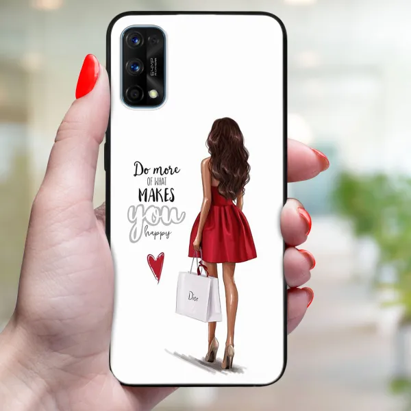 MY ART Ochranný kryt Realme 7 Pro RED DRESS (137)