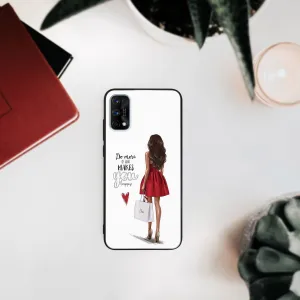 MY ART Ochranný kryt Realme 7 Pro RED DRESS (137)