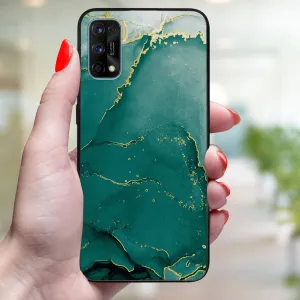 MY ART Ochranný kryt Realme 7 Pro GREEN MARBLE (145)