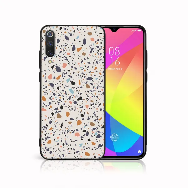 MY ART Ochranný kryt Xiaomi Mi 9 BEIGE TERRAZZO (162)