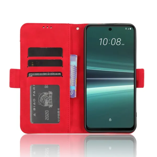 SLOT Peňaženkový obal pre HTC U23 Pro červený