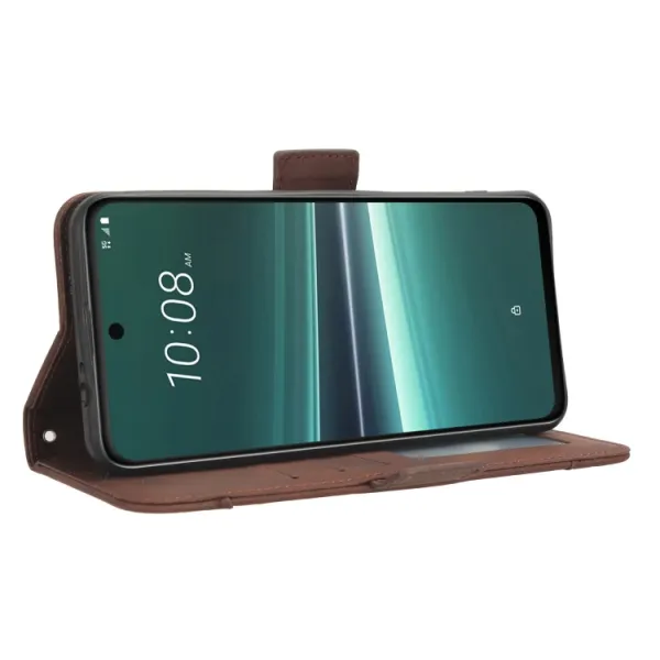 SLOT Peňaženkový obal pre HTC U23 Pro hnedý