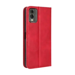 BUSINESS Peňaženkový kryt pre Nokia C32 červený