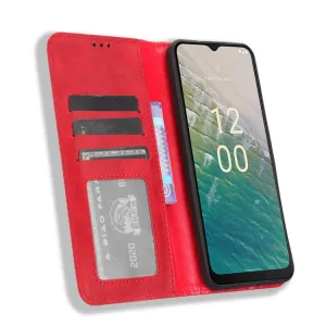 BUSINESS Peňaženkový kryt pre Nokia C32 červený