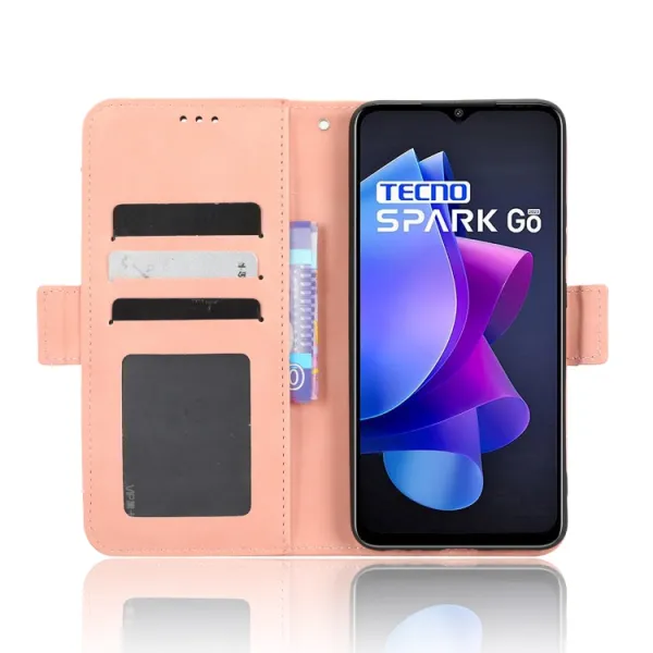 SLOT Peňaženkový obal pre Tecno Spark Go 2023 ružový