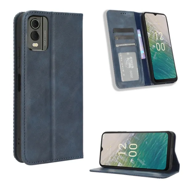 BUSINESS Peňaženkový kryt pre Nokia C32 modrý