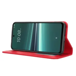 BUSINESS Peňaženkový kryt pre HTC U23 Pro červený