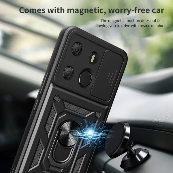 RING CAMERA Kryt s držiakom pre Tecno Spark Go 2023 modrý