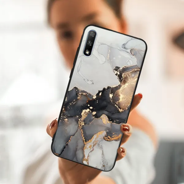 MY ART Ochranný kryt Honor 9X GREY MARBLE (140)