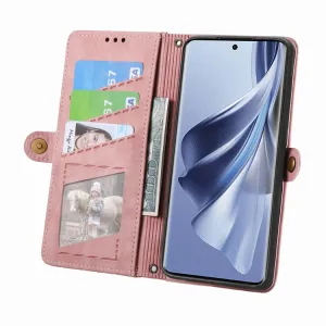 GEOM Peňaženkové puzdro pre Oppo Reno10 5G / Reno 10 Pro 5G ružové