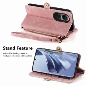 GEOM Peňaženkové puzdro pre Oppo Reno10 5G / Reno 10 Pro 5G ružové