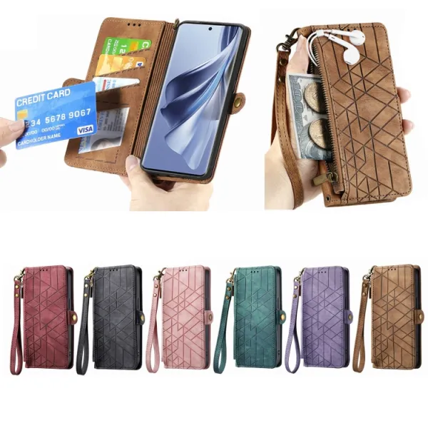 GEOM Peňaženkové puzdro pre Oppo A38 čierne